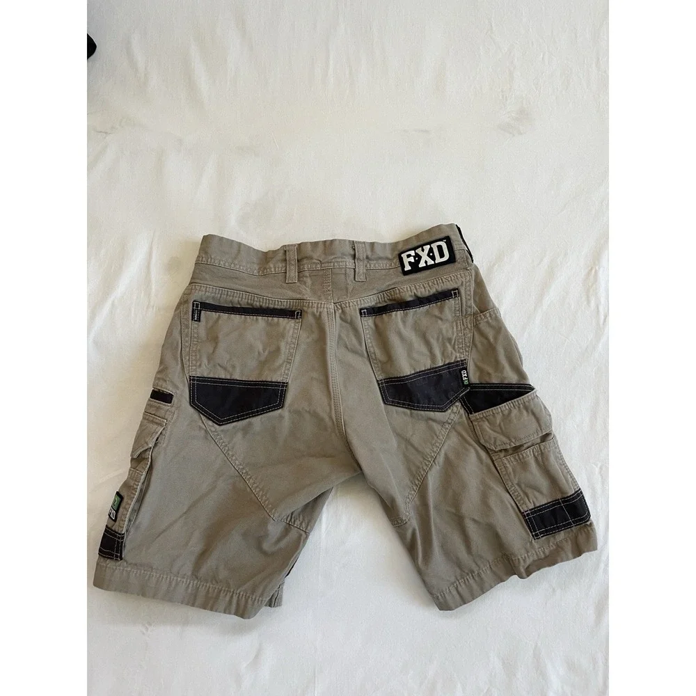 FXD WS-1 Men Khaki Tan Cargo Work Shorts Paratrooper Utility Size 32